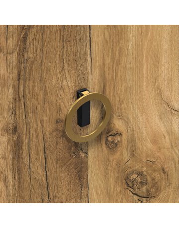 Bild MB-Griff,Ø64x32mm,H16,5mm,Zink Campli 9348210,schwarz goldoptik - Hettich-5
