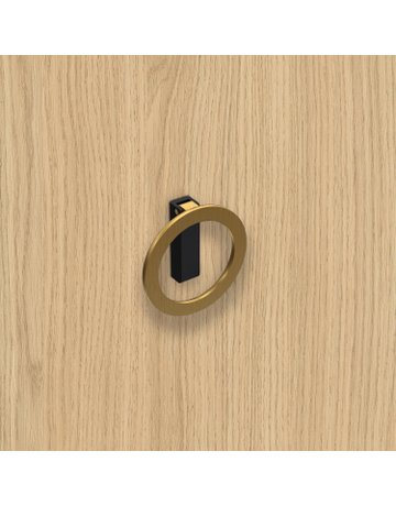 Bild MB-Griff,Ø64x32mm,H16,5mm,Zink Campli 9348210,schwarz goldoptik - Hettich-6