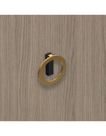 Bild MB-Griff,Ø64x32mm,H16,5mm,Zink Campli 9348210,schwarz goldoptik - Hettich-7