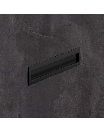 Bild MB-Muschelgriff,eck., B 54 x L 180mm Misnia 9345414,zum Einlassen,schwarz - Hettich-1