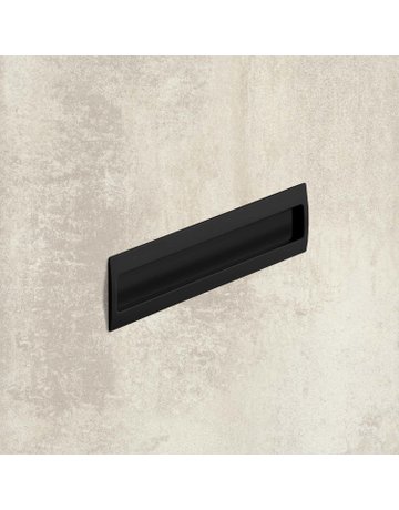 Bild MB-Muschelgriff,eck., B 54 x L 180mm Misnia 9345414,zum Einlassen,schwarz - Hettich-2