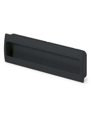 Bild MB-Muschelgriff,eck., B 54 x L 180mm Misnia 9345414,zum Einlassen,schwarz - Hettich-0
