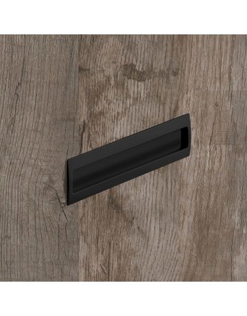 Bild MB-Muschelgriff,eck., B 54 x L 180mm Misnia 9345414,zum Einlassen,schwarz - Hettich-3