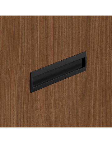 Bild MB-Muschelgriff,eck., B 54 x L 180mm Misnia 9345414,zum Einlassen,schwarz - Hettich-4