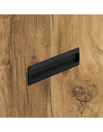 Bild MB-Muschelgriff,eck., B 54 x L 180mm Misnia 9345414,zum Einlassen,schwarz - Hettich-5
