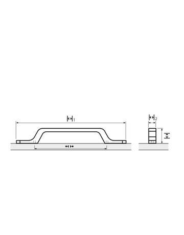 Bild MB-Griff,B13x96mm,H27mm,Zink Orsaria 9348267,messingoptik antik - Hettich-8