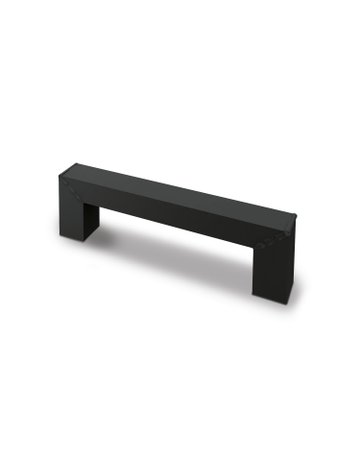 Bild MB-Griff,B14x128mm,H40mm,Edelstahl Peoria 9351774,schwarz - Hettich-0