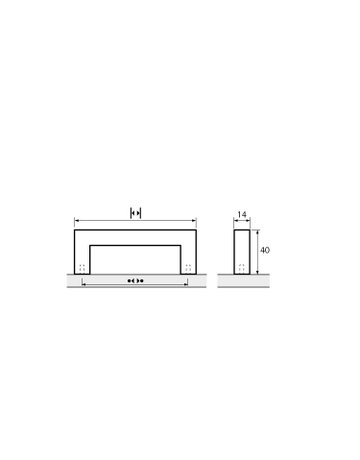 Bild MB-Griff,B14x128mm,H40mm,Edelstahl Peoria 9351774,schwarz - Hettich-8