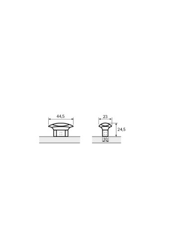 Bild MB-Knopf,Zink Taneto 9348244,messingoptik antik - Hettich-8