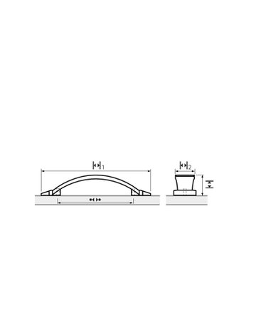 Bild MB-Griff,B27,5x96mm,H25mm,Zink Zimella 9348297,messingoptik antik - Hettich-8