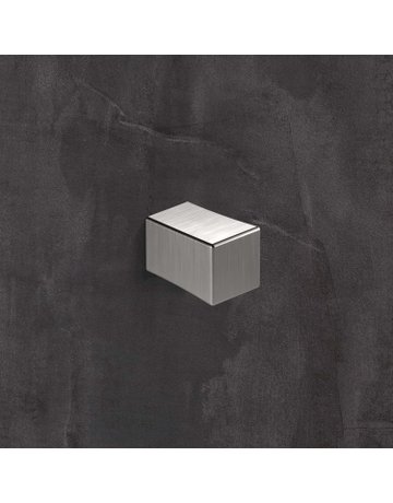 Bild Knopf Cadria, L 18 mm, B 18 mm, H 27 mm, Edelstahl Optik gebürstet - Hettich-1