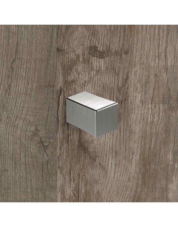 Bild Knopf Cadria, L 18 mm, B 18 mm, H 27 mm, Edelstahl Optik gebürstet - Hettich-3