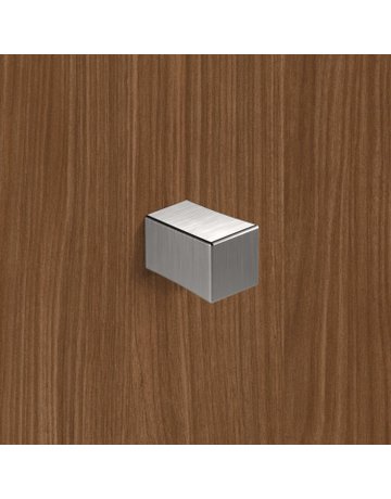Bild Knopf Cadria, L 18 mm, B 18 mm, H 27 mm, Edelstahl Optik gebürstet - Hettich-4