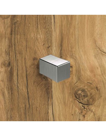 Bild Knopf Cadria, L 18 mm, B 18 mm, H 27 mm, Edelstahl Optik gebürstet - Hettich-5