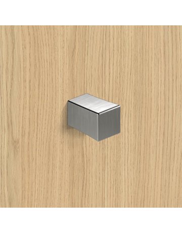 Bild Knopf Cadria, L 18 mm, B 18 mm, H 27 mm, Edelstahl Optik gebürstet - Hettich-6