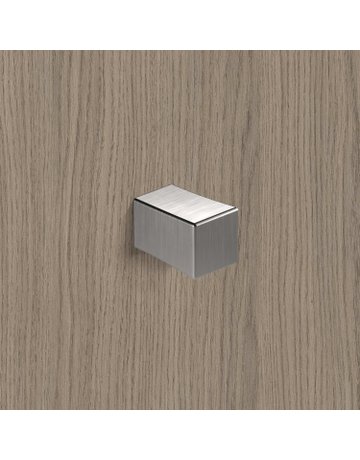 Bild Knopf Cadria, L 18 mm, B 18 mm, H 27 mm, Edelstahl Optik gebürstet - Hettich-7
