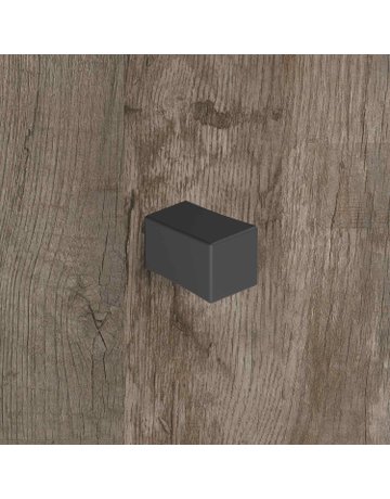 Bild Knopf Cadria, L 18 mm, B 18 mm, H 27 mm, Schwarz matt - Hettich-3