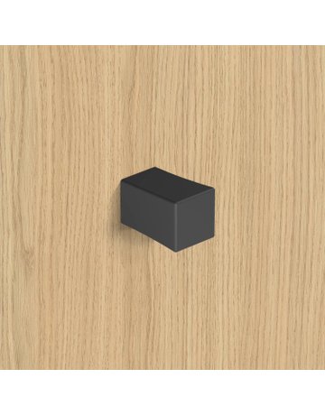 Bild Knopf Cadria, L 18 mm, B 18 mm, H 27 mm, Schwarz matt - Hettich-6