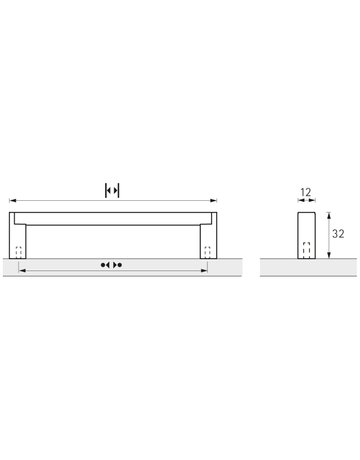 Bild MB-Griff,B12x192mm,H32mm,Aluminium Bermeo 9208084 schwarz - Hettich-8