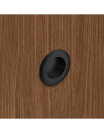 Bild MB-Muschelgriff,rd.,Ø 41 Borgoa 9347580,zum Einlassen,schwarz - Hettich-4