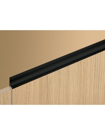 Bild MB-Griffleiste,mit Harpunensteg,L2000mm Lutetia 9341119,Aluminium, schwarz matt - Hettich-2