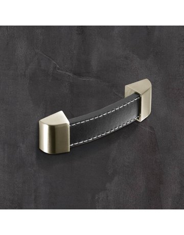 Bild MB-Griff,B25x128mm,H17mm Agliano 9113454,Leder braun - Hettich-1