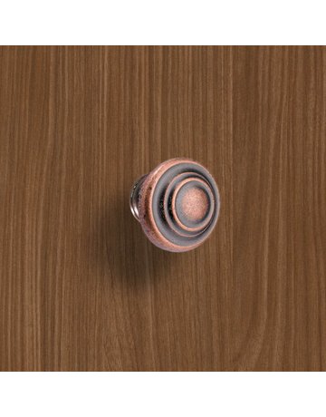 Bild Möbel- Knopf, Essa, 9113223, Durchmesser 32mm, Höhe 25mm, Zink, kupferoptik antik - Hettich-4