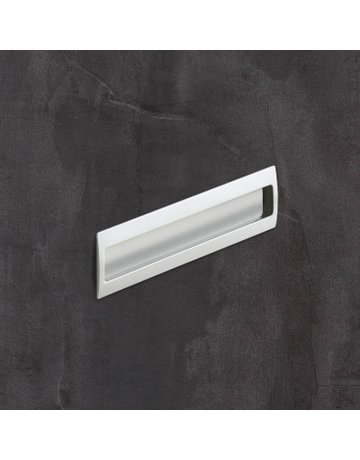 Bild MB-Muschelgriff,eck., B 54 x L 116mm Misnia 115181,z.Einlass.,aluminiumoptik - Hettich-1