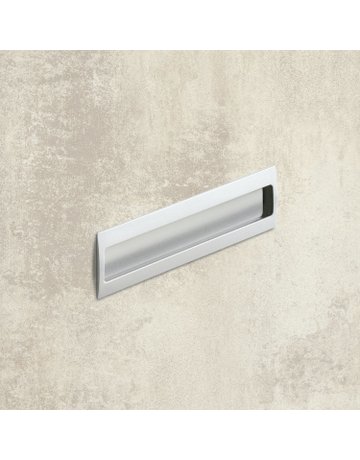 Bild MB-Muschelgriff,eck., B 54 x L 116mm Misnia 115181,z.Einlass.,aluminiumoptik - Hettich-2