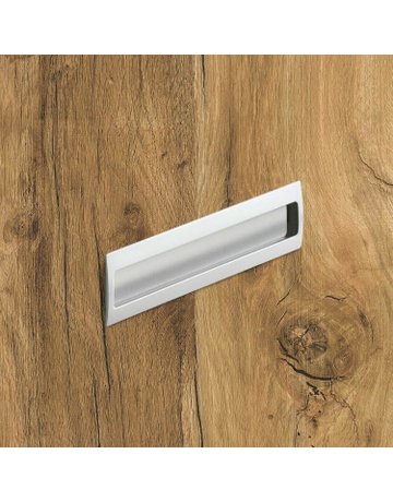 Bild MB-Muschelgriff,eck., B 54 x L 116mm Misnia 115181,z.Einlass.,aluminiumoptik - Hettich-5