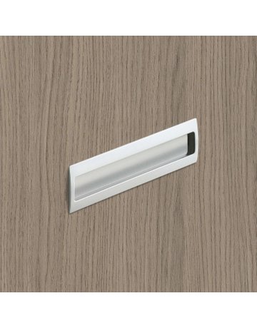 Bild MB-Muschelgriff,eck., B 54 x L 116mm Misnia 115181,z.Einlass.,aluminiumoptik - Hettich-7