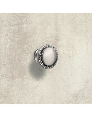 Bild Möbel- Knopf, Salemi, 9113368, Durchmesser 30mm, Höhe 23mm, Zink, edelstahloptik - Hettich-2
