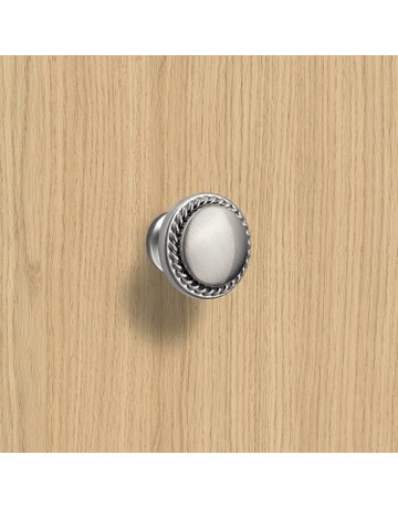 Bild Möbel- Knopf, Salemi, 9113368, Durchmesser 30mm, Höhe 23mm, Zink, edelstahloptik - Hettich-6