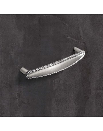 Bild MB-Griff,B18x128mm,H29mm,Zink Savelli 9113483,edelstahloptik geb. - Hettich-1