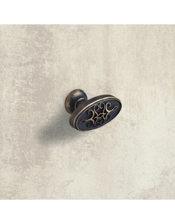 Bild Möbel- Knopf, Sertao, 9208065, Breite 23mm, Länge 45mm, Höhe 28mm, Zink, messingoptik antik - Hettich-2