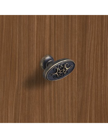 Bild Möbel- Knopf, Sertao, 9208065, Breite 23mm, Länge 45mm, Höhe 28mm, Zink, messingoptik antik - Hettich-4