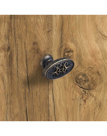 Bild Möbel- Knopf, Sertao, 9208065, Breite 23mm, Länge 45mm, Höhe 28mm, Zink, messingoptik antik - Hettich-5