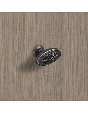Bild Möbel- Knopf, Sertao, 9208065, Breite 23mm, Länge 45mm, Höhe 28mm, Zink, messingoptik antik - Hettich-7