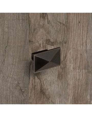 Bild Möbel- Knopf, Tarraco, 9206138, Breite 30mm, Länge 49mm, Höhe 28mm, Zink, schwarz matt - Hettich-3
