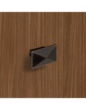 Bild Möbel- Knopf, Tarraco, 9206138, Breite 30mm, Länge 49mm, Höhe 28mm, Zink, schwarz matt - Hettich-4