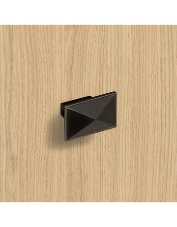 Bild Möbel- Knopf, Tarraco, 9206138, Breite 30mm, Länge 49mm, Höhe 28mm, Zink, schwarz matt - Hettich-6