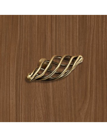 Bild Möbel- Knopf, Valentia, 9070513, Breite 77mm, Höhe 37mm, Stahl, messingoptik antik - Hettich-4
