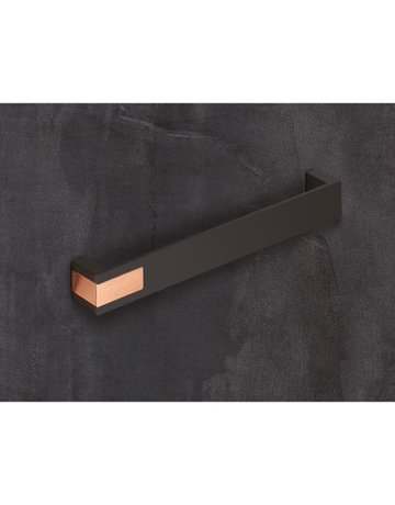 Bild MB-Griff,B25x192mm,H26mm,Zink Intra 9264088,schw.ma./kupferopt.geb. - Hettich-1