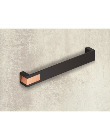 Bild MB-Griff,B25x192mm,H26mm,Zink Intra 9264088,schw.ma./kupferopt.geb. - Hettich-2