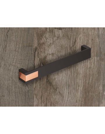 Bild MB-Griff,B25x192mm,H26mm,Zink Intra 9264088,schw.ma./kupferopt.geb. - Hettich-3