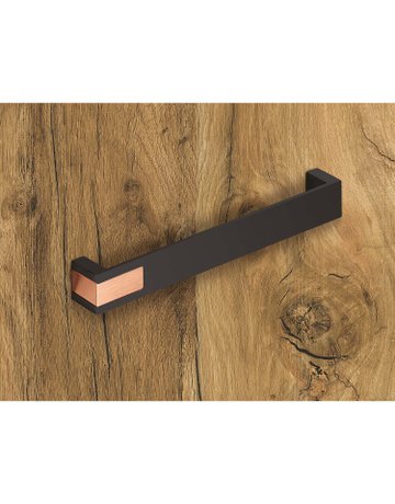 Bild MB-Griff,B25x192mm,H26mm,Zink Intra 9264088,schw.ma./kupferopt.geb. - Hettich-5