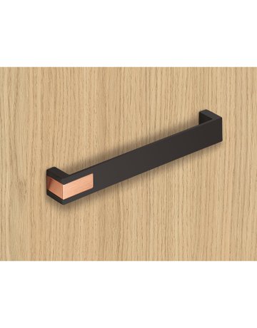 Bild MB-Griff,B25x192mm,H26mm,Zink Intra 9264088,schw.ma./kupferopt.geb. - Hettich-6