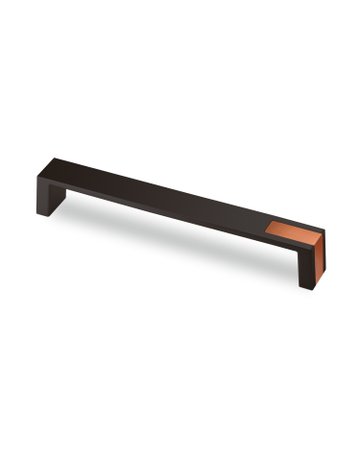 Bild MB-Griff,B25x192mm,H26mm,Zink Intra 9264088,schw.ma./kupferopt.geb. - Hettich-0