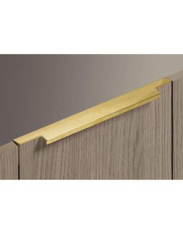 Bild Möbel- Griffleiste, mit Harpunensteg, Lamezia 9265988, Länge 445mm, Aluminium messingfarbig matt gebürstet - Hettich-7