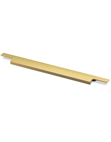 Bild Möbel- Griffleiste, mit Harpunensteg, Lamezia 9265988, Länge 445mm, Aluminium messingfarbig matt gebürstet - Hettich-0